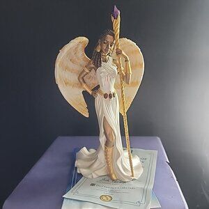 Hamilton Collection "WISDOM OF THE AMETHYST" ~ Empowering Faith Angels